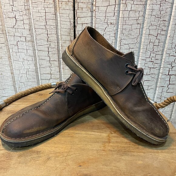 Retro Clarks Originals Desert Trek in brown beeswax leather. 11.5 - Picture 2 of 7